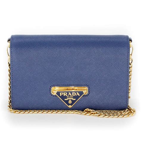 prada chain wallet|Prada wallet on chain blue.